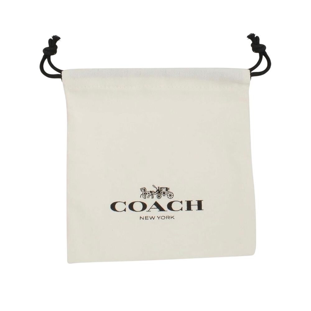 COACH Jewelry Women's Signature C Logo Heart Pendant Gold Chain Necklace - Picture 5 of 6
